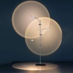 Bedroom Decorative Glass Sunset Floor Lamp LED Projection Lamp 20*180cm / 20