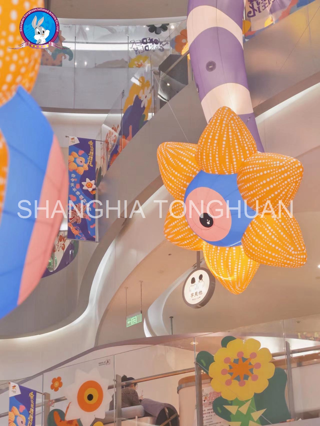 Custom Inflatable Advertising Inflatables Light Flowers Inflatable Flower With Lights Decoration for Events