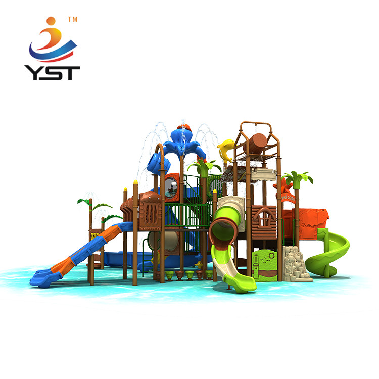 Outdoor Kids Fiberglass Water Park Playground Slides 19099 Equipment Children