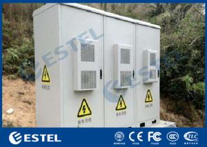 China Three Doors Outdoor Base Station Cabinet IP55 With Air Conditioner Cooling System wholesale