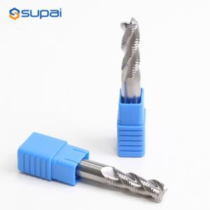 China Roughing End Mill Carbide 3Flutes for Steel Iron Aluminum Acrylic Wood Milling Cutter 6 10 12mm CNC Milling Tools on sale