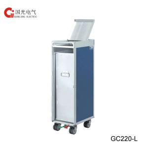 China Aluminum Waste Collection Cart 405*302*1030mm For Airplane wholesale