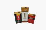 4 Color Cooking Oil Tin Can 3L Large Rectangular Metal Tins