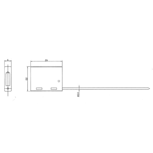 4.01KN Tensile Strength Cable Security Seals With Pull Tight Locking Mechanism