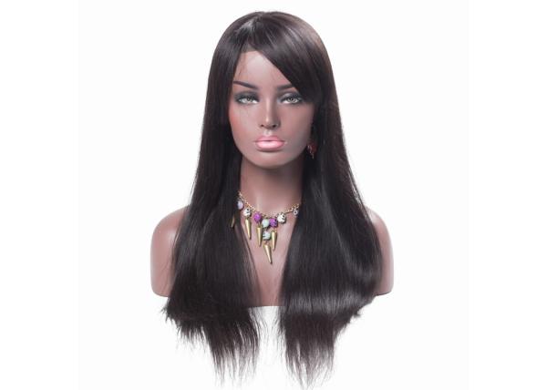 10A Grade Full Lace Human Hair Wigs , Straight Cambodian Hair Full Lace Wigs No