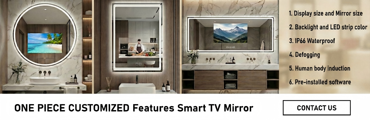 Kingstin Smart Mirror Cabinet: Android System, LED Backlit, Weather & Music Display, Touchscreen Bathroom Storage Solution