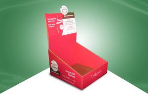 China Skincare Beauty Products Red Cardboard Counter Display Boxes OEM wholesale