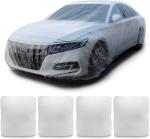 Disposable Car Covers，12.5 x 21.7ft Universal Clear Plastic Car Cover，Disposable
