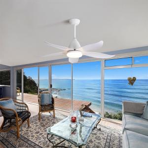 China Fancy Iron 3000K 35W 5 ABS Blade Ceiling Fan Lamp Big Natural Style wholesale