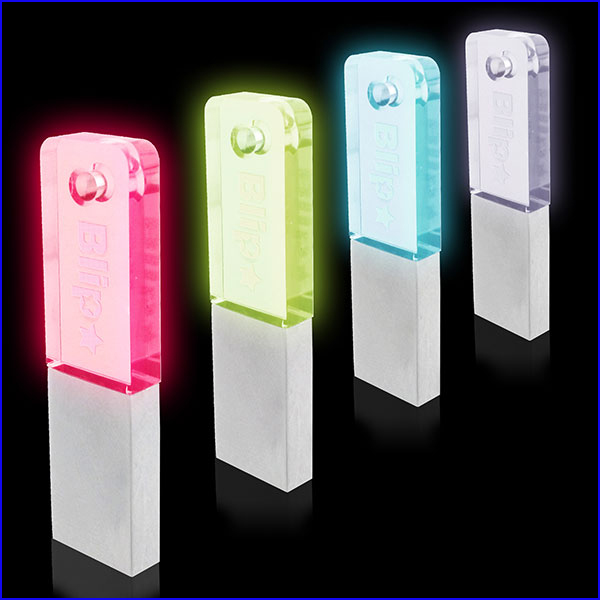 Colorful Solid Acrylic 2GB USB Thumb Drives Device Free Ball Chain