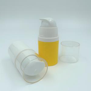 China White Yellow 50ml 80ml 100ml Airless Pump Bottle Silk Printing wholesale