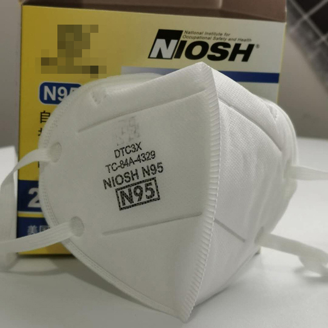 Non Woven Respirator N95 Face Mask Protective Good Air Permeability