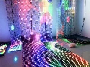 China Waterproof Good Resolution 75% Transparent Curtain LED Display wholesale