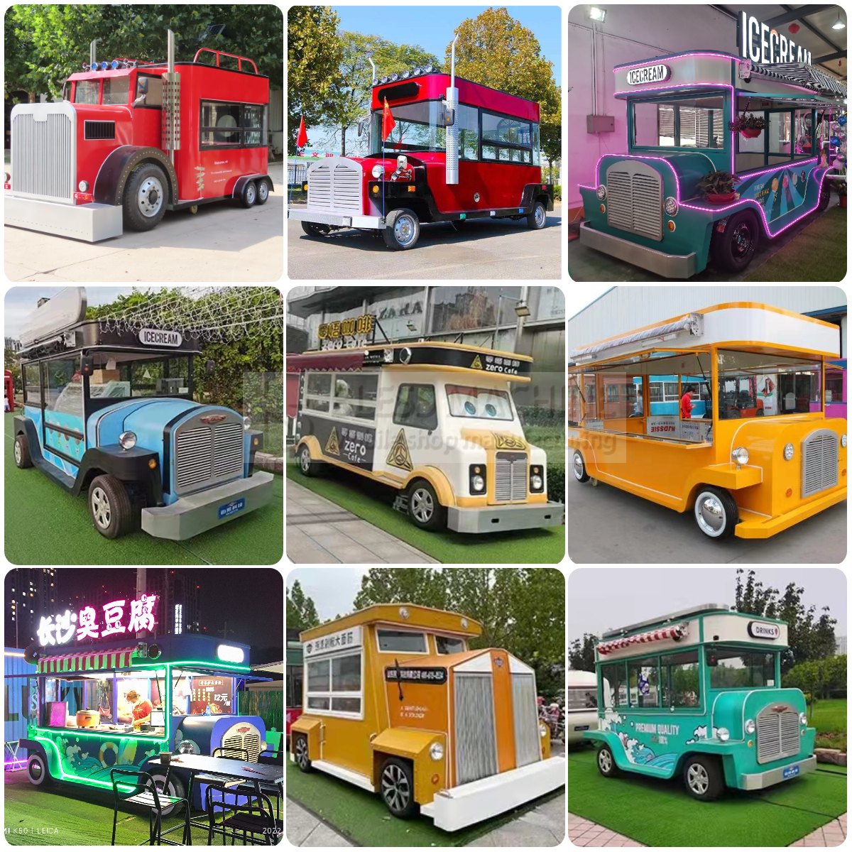 Electric Mobile Van Truck for Fast Food Snacks Ice Cream and Beverages Most Practical