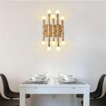 Gold Nordic Loft Villa Wall Lamp Art Creative Designer Meurice 10 Light Wall