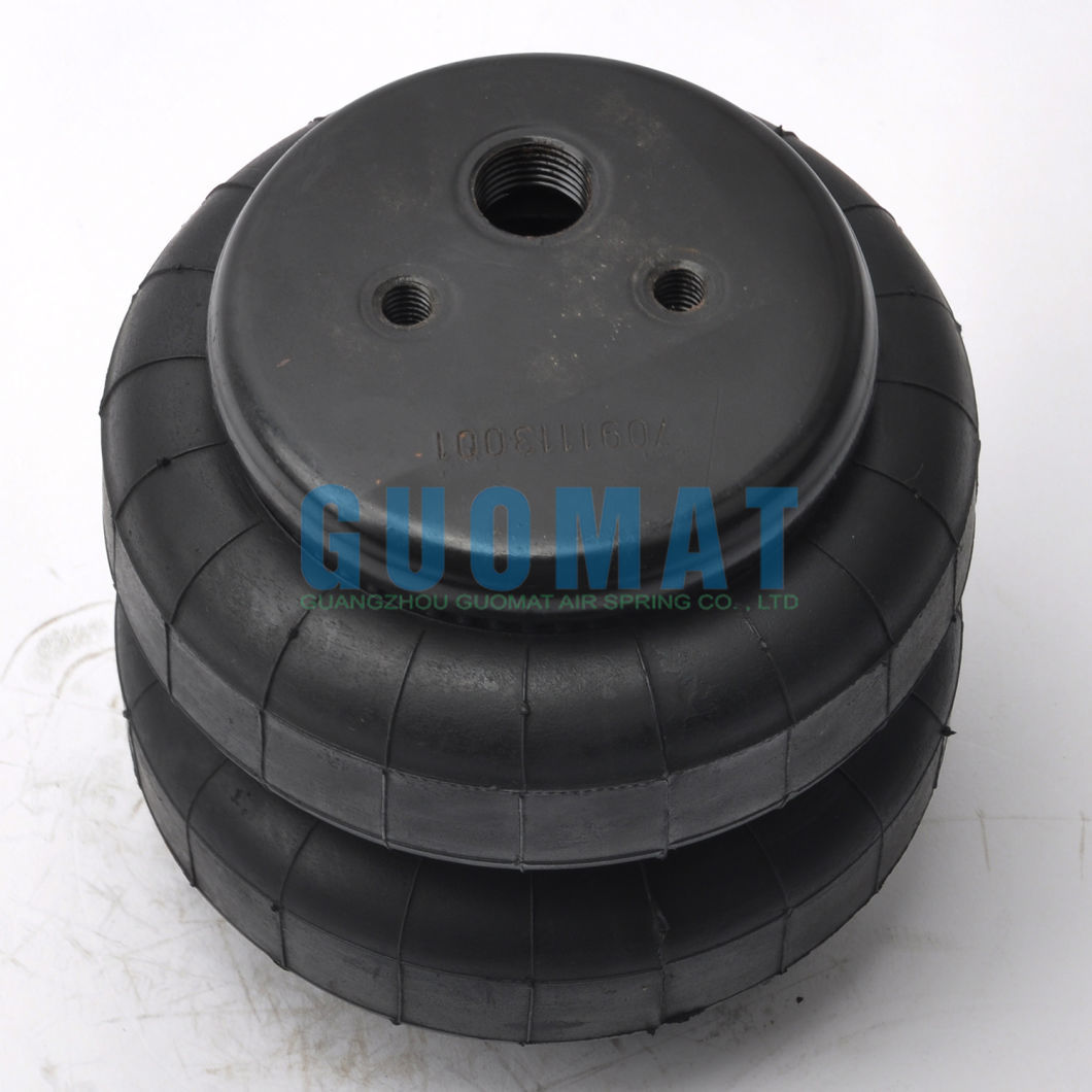 2b6X6 Black Double Convoluted Rubber Air Spring for Air Ride Suspension