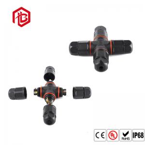 China Cross Type 4 Way IP68 High Current Waterproof Connector wholesale