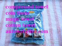 China magic compressed towel compressed coin tissue travel use gift use wholesale
