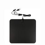 High Quality ABS Black IEC USB F Male Indoor Flat HDTV Antennas