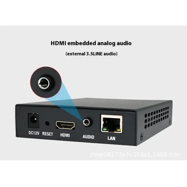 H.265 1080p HD Video Encoder Low Latency Transmission For Live Streaming