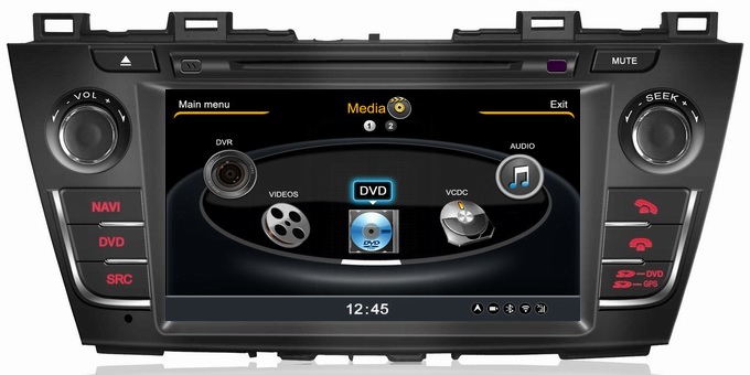 Ouchuangbo S100 GPS Navi Auto Radio for Mazda 5 (2010-2011) Host TV Stereo Player 1G CPU