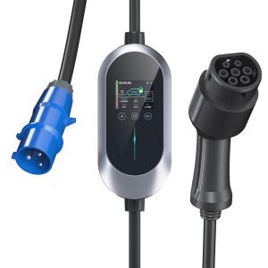 China 8-40A Current Wallbox Electric Car Charger with Emergency Button and 5m Cable Length wholesale