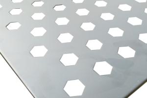 China Hexagonal Hole 5mm Length 1.5m Perforated Aluminium Panels wholesale