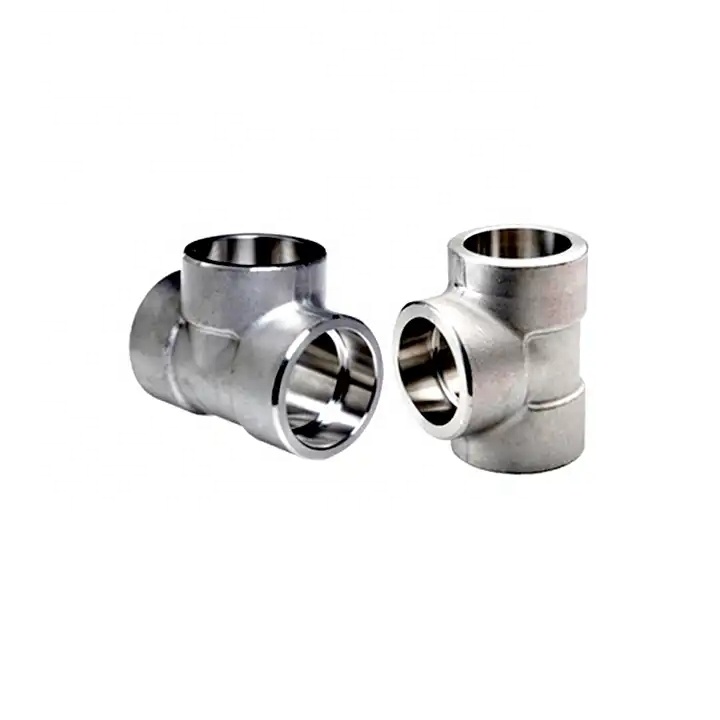 1" DN25 Stainless Steel Forged Socket Welding Tee SW Pipe Fitting 304 316 316L