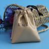 Buy cheap Custom PU Leather Gift Pouch , Travel Drawstring Storage Jewelry Bag Durable from wholesalers