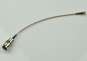 China TNC Female To MMCX Right Angle Rf Coaxial Cable Assembly RG 178 50 OHM wholesale