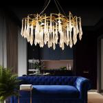 110 - 240V G9 High End Pendant Lights Artificially Blown Bubble Glass