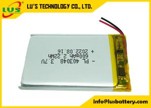 China LP403048 3.7V Flexible Li Polymer Battery 600mah PCBA Protection Board For Portable Device wholesale