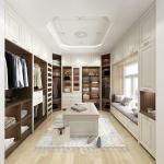 Adjustable Bedroom Furniture Wooden Wardrobe with Shaker Style from Modular