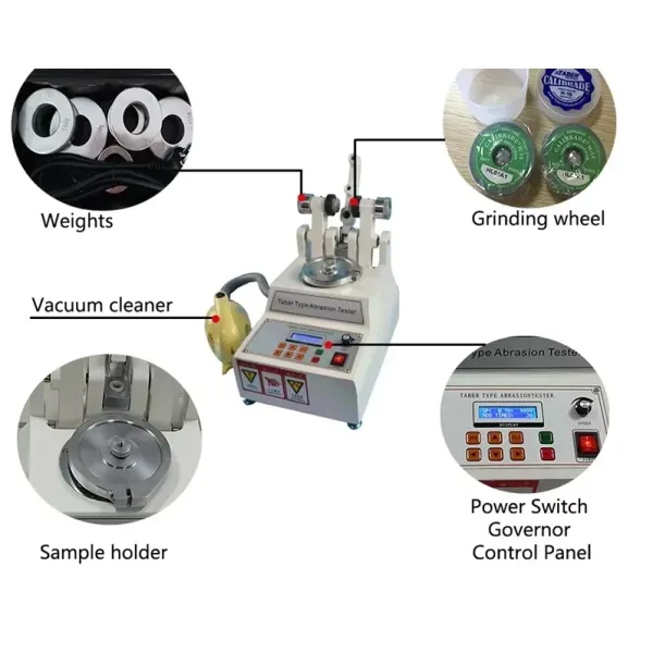 UP-1010 Versatile Multi-Material Taber Abrasion Tester Compliant with Multiple International Standards