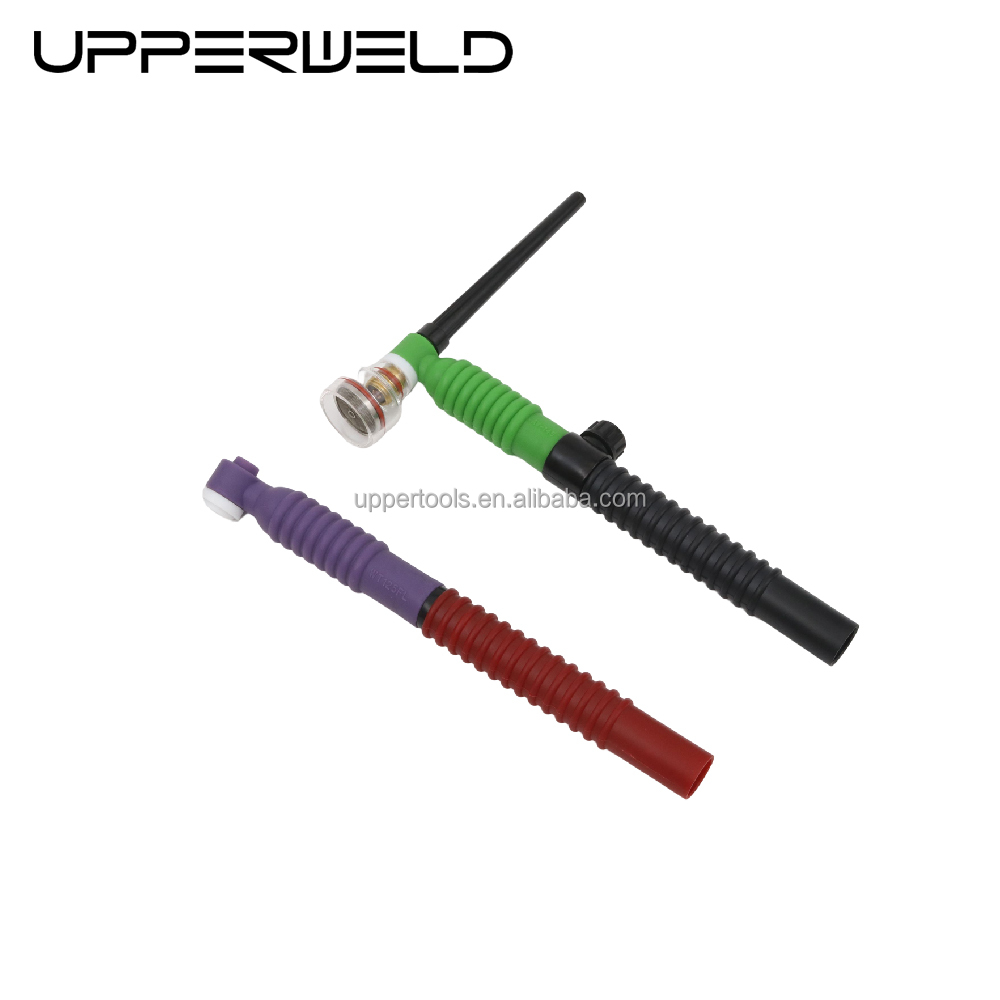 Purple Copper Cubber and Plastic UPPER WT125FL Flexible TIG Welding Torch Head Air Cooled