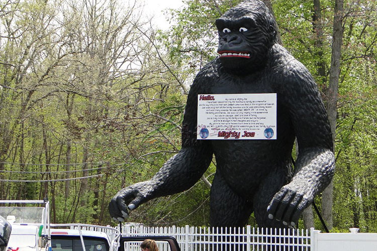 Emulational Animatronic King Kong Gorilla For Amusement Theme Park
