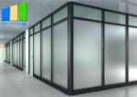 Full View Office Division Aluminum Frame Glass Fixed Partition Wall For Meeting
