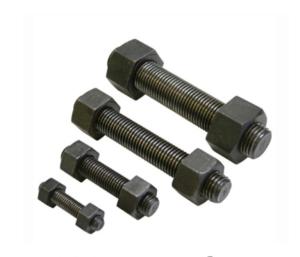 China DIN976 Metric Thread Stud Bolt 10.9 Grade Black Finished wholesale