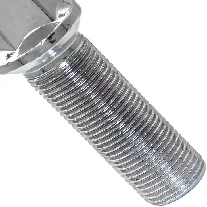 1/2x20 Wheel Bolt Lug Solid Chrome Stud Conical Seat 60 Degrees 610456 For BMW, BPW