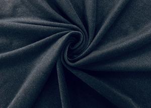 China Dark Green Brushed Knit Fabric / 85% Polyester Warp Knitting Fabric 230GSM Stretchy wholesale
