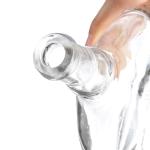 end Unique Shaped Clear 500ml 700ml 750ml Whisky Glass Bottle for Beverage