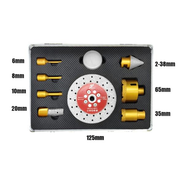 OEM Golden Diamond Drill Core Bit For Granite Vacuum Brazed