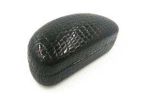 China Hot Stamping Logo Custom Sunglass Case Vintage Personalized Leather Eyeglass Case wholesale