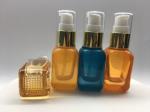 SGS ISO MSDS Orange Blue 20ml Glass Pump Bottle For Lotion And Serum