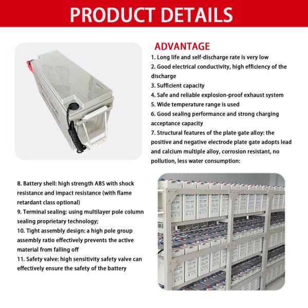 12V 200ah Solar Panel Battery Storage For Home Portable