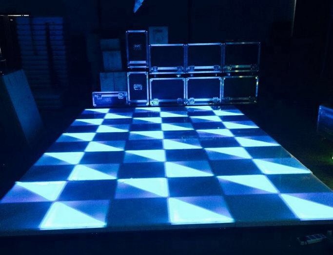 50000 Hours Lifespan RGB DMX LED Dance Floor Panels for DJ Equipment and Wedding Party