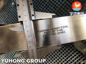 China AS4087 F316L FF 30&quot; PN16 T56 Bored Stainless Steel Forged Flange wholesale