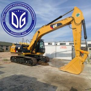 China 323D Cat Used Equipment 23 Ton With Anti Slip Tracks Tires on sale