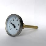 63mm Bimetallic Temperature Gauge 100C Solar Collectors Bimetallic Actuated