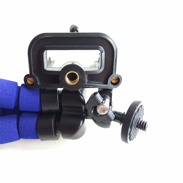 Mini Portable Flexible Sponge Octopus Tripod Stand Mount With Holder For GoPro Hero 3 3+ 4 4s Phone Nikon